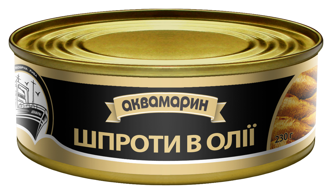 Шпроти в олії Аквамарин 230г